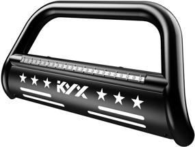 img 4 attached to KYX Bull Bar With Light Bar For 2019 2020 2021 Dodge Ram 1500 (Exclude 19-21 RAM 1500 Classic/Rebel Trim/20-21 RAM 1500 Diesel Models)