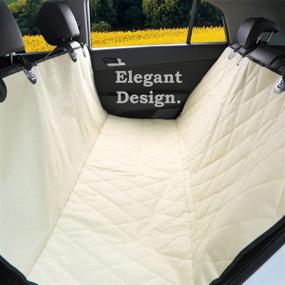 img 2 attached to 🐾 Premium Pet Magasin Luxury Car Seat Cover: Waterproof, Scratch-Proof, Nonslip, Hammock Style - Heavy Duty Back Seat Protector for Cars, Trucks, SUVs