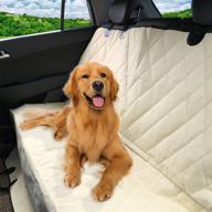 🐾 premium pet magasin luxury car seat cover: waterproof, scratch-proof, nonslip, hammock style - heavy duty back seat protector for cars, trucks, suvs logo