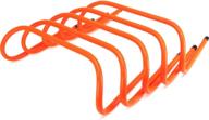 5-pack agility training hurdles – enhance speed and endurance for track & field – hi visibility indoor/outdoor practice equipment – ideal for sports team conditioning & coaching football, soccer, & cross country логотип