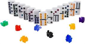 img 1 attached to 🎲 Enhance Your Game Nights with Homwom Double 12 Dominoes Set