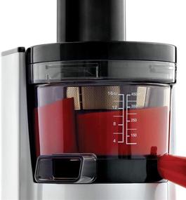 img 3 attached to Omega Vertical Slow Masticating Juice Extractor - Compact 43 RPM Design with Auto Pulp Ejection, 150-Watt, Silver