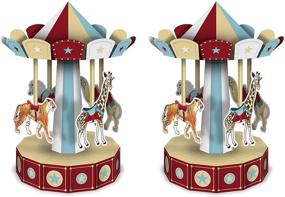 img 2 attached to Beistle 59996 Carousel Centerpieces Multicolored