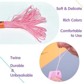 img 2 attached to 🧵 ZXIIXZ 36 Colors Crafts Floss: Premium Cross Stitch Threads & Friendship Bracelets Floss for DIY projects