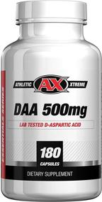 img 2 attached to 💪 D-Aspartic Acid (DAA) - 30 Day Supply of 3000 mg (500mg caps, 180 caps) - Natural Men's Booster - Purity Tested for Highest Quality