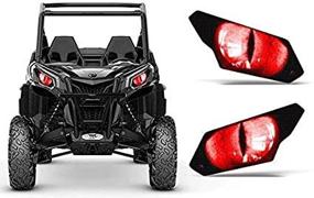 img 4 attached to AMR Racing Headlight Graphics Compatible