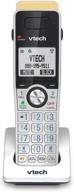 📞 vtech is8101 accessory handset for is8151 phones - super long range up to 2300 feet dect 6.0, call blocking, connect to cell, headset jack, belt-clip, power backup, intercom - expandable to 12 hs logo