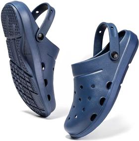 img 4 attached to Comfortable Orthopedic Slippers for Men - LISTAYSS Support Fasciatis Shoes in Mules & Clogs