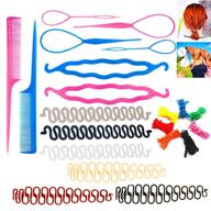braiding accessories ponytail knitting hairstyle logo