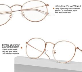 img 2 attached to 👓 Classic Circle Prescription Eyeglasses with Glasses Design