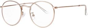 img 4 attached to 👓 Classic Circle Prescription Eyeglasses with Glasses Design
