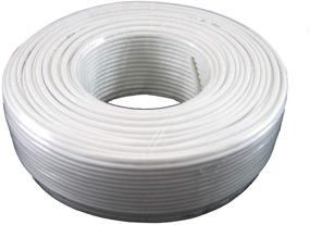 img 2 attached to 📞 Tupavco TP801 300ft Rounded White Phone Cable - RJ11 4P4C Compatible with Crimp End Connector - 100m Long Telephone Cord Extension Bulk Roll