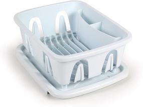 img 3 attached to 🍽️ Camco 43511 White Compact Dish Drying Rack