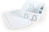 🍽️ camco 43511 white compact dish drying rack logo