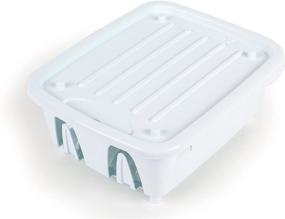 img 2 attached to 🍽️ Camco 43511 White Compact Dish Drying Rack