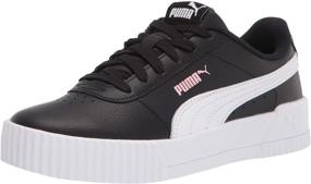 img 4 attached to PUMA Carina Sneaker Rosewater Peony Little Boys' Shoes in Sneakers