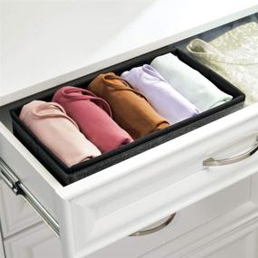 img 2 attached to MDesign Rectangular Organizer Lingerie Leggings Storage & Organization in Clothing & Closet Storage