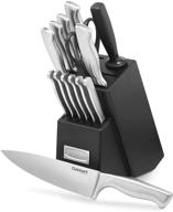 набор ножей cuisinart c77ss-15pk: премиум 15-предметный набор нержавеющей стали с полым ручкой для безупречного кулинарного опыта. логотип