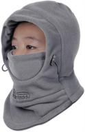 🧤 ultimate windproof balaclava for sledding: ojscos boys' outdoor accessories logo