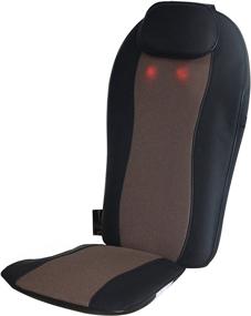 img 4 attached to 🌟 Оживите и расслабьтесь с массажером Carepeutic KH272 Full Back Relax Micro-Control Shiatsu Oscillation: ощутите блаженные вибрации, терапию теплом и многое другое в элегантном черном дизайне.