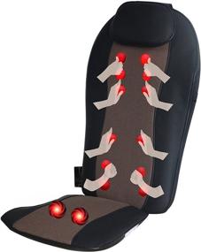 img 3 attached to 🌟 Оживите и расслабьтесь с массажером Carepeutic KH272 Full Back Relax Micro-Control Shiatsu Oscillation: ощутите блаженные вибрации, терапию теплом и многое другое в элегантном черном дизайне.