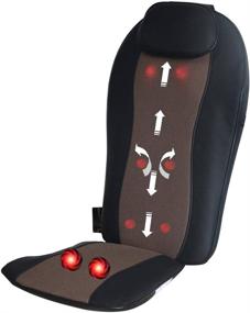 img 2 attached to 🌟 Оживите и расслабьтесь с массажером Carepeutic KH272 Full Back Relax Micro-Control Shiatsu Oscillation: ощутите блаженные вибрации, терапию теплом и многое другое в элегантном черном дизайне.