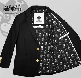 img 2 attached to 🖤 Stylish Black Bianco Buttons: The Perfect Treasure for Boys' Clothing