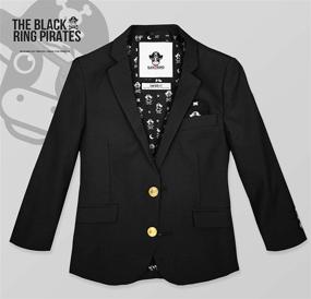 img 3 attached to 🖤 Stylish Black Bianco Buttons: The Perfect Treasure for Boys' Clothing