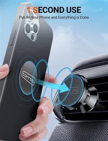 img 2 attached to TORRAS Magnetic Car Phone Mount Vent [Travel & Car Rental Friendly] – Easy-to-Use Universal 🚗 Cell Phone Holder for iPhone 13 12 11 Pro Xs Max XR Galaxy Note & All Smartphones