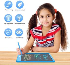 img 3 attached to ERUW 10 Inch LCD Writing Tablet: Perfect Drawing Pad for Kids, Home, School, Office - Gift for Boys and Girls Age 3+ on Christmas or Birthdays