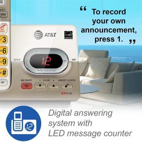 img 3 attached to 📞 AT&T EL52313: Expandable Cordless Phone with Answering System & Extra-large Backlit Keys - 3 Handset Pack