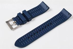 img 3 attached to Rubber Quick Release Watch Strap Men's Watches