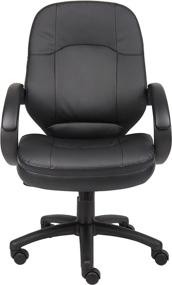 img 1 attached to 💺 Black LeatherPlus Executive Chair by Boss Office Products