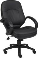 💺 black leatherplus executive chair by boss office products logo