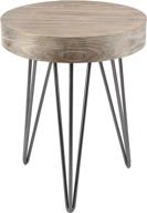 deco 79 metal table brown furniture in accent furniture logo