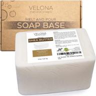 🧼 5 lbs - velona shea butter melt and pour soap base - sls/sles free - natural bars for optimal soap-making results logo