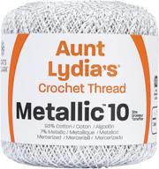 coats crochet lydias cotton metallic logo