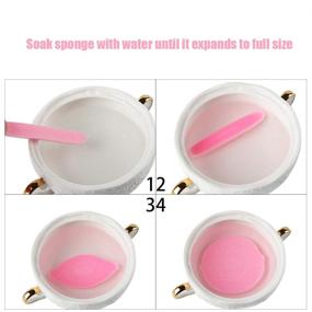 img 1 attached to 🧽 120 Count PVA Facial Sponge Compressed: Professional Makeup Removal Round Face Wash Sponges for Women
