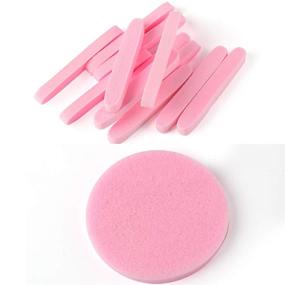 img 2 attached to 🧽 120 Count PVA Facial Sponge Compressed: Professional Makeup Removal Round Face Wash Sponges for Women