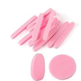 img 4 attached to 🧽 120 Count PVA Facial Sponge Compressed: Professional Makeup Removal Round Face Wash Sponges for Women