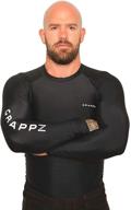 🔥 premium grappz long sleeve rash guard: top-tier compression shirt for mma, bjj, jiu jitsu, wrestling, no gi, and more! logo