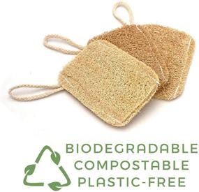 img 1 attached to Scrufah: Eco-Friendly Natural Kitchen Dish Sponge - Zero Waste Kitchen Solution. Compostable, Biodegradable & Plastic-Free Cleaning Tool (Set of 3)