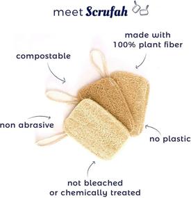 img 3 attached to Scrufah: Eco-Friendly Natural Kitchen Dish Sponge - Zero Waste Kitchen Solution. Compostable, Biodegradable & Plastic-Free Cleaning Tool (Set of 3)