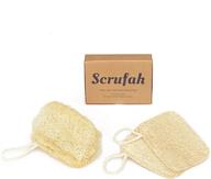 scrufah: eco-friendly natural kitchen dish sponge - zero waste kitchen solution. compostable, biodegradable & plastic-free cleaning tool (set of 3) logo