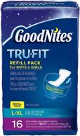 🩲 high-quality goodnites durable underwear refills - unisex large/x-large, 16-count logo