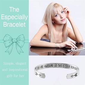 img 1 attached to Birthday Tumbler Gifts Inspirational Bangle Bracelet Christmas