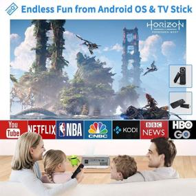 img 3 attached to 📽️ Portable WiFi Projector Bluetooth 1080P Android Mini Projector - Outdoor Movie, Wireless Mirroring Smartphone/Fire Stick/PC/USB/DVD/PS5 LED Projector Home Theater