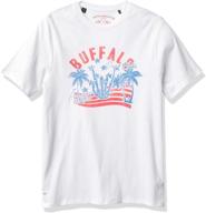 buffalo david bitton henley medium men's clothing logo