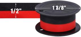 img 3 attached to 🖨️ Enhanced Substitution: GR24 Porelon 11216 Universal Twin-Spool Calculator Ribbon, Ideal for Nukote BR80c, Sharp El 1197 P III, Dataproducts R3027 (Larger 1 3/8" Spool Diameter, 1/2" Width, Black/Red, Bundle of 12)