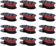 🖨️ enhanced substitution: gr24 porelon 11216 universal twin-spool calculator ribbon, ideal for nukote br80c, sharp el 1197 p iii, dataproducts r3027 (larger 1 3/8" spool diameter, 1/2" width, black/red, bundle of 12) logo